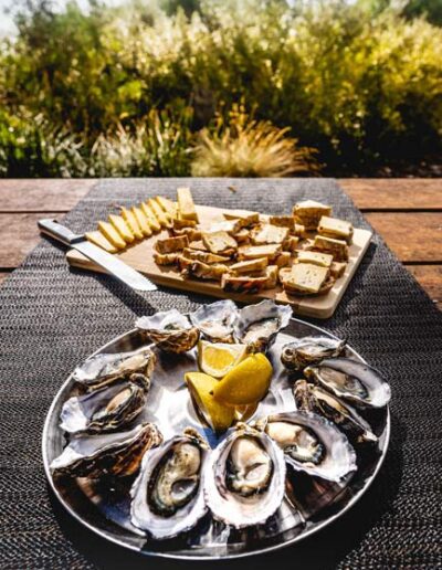 Oyster and cheese platter, Adventure Bay Bruny Island