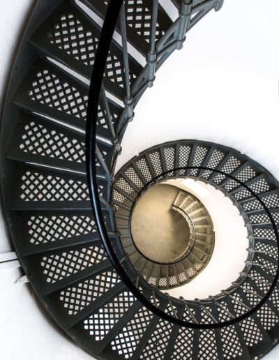 Spiral staircase inside Cape Bruny Lighthouse