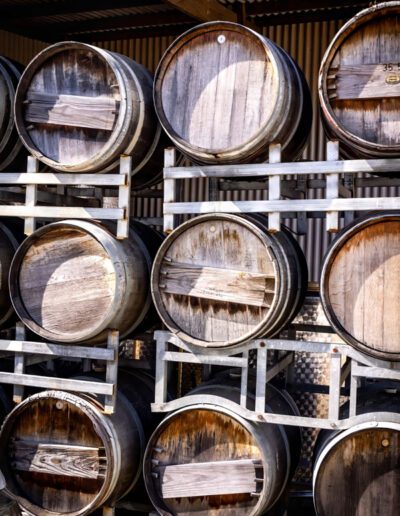 Barrels of Wine at Bruny Island Premium Wines